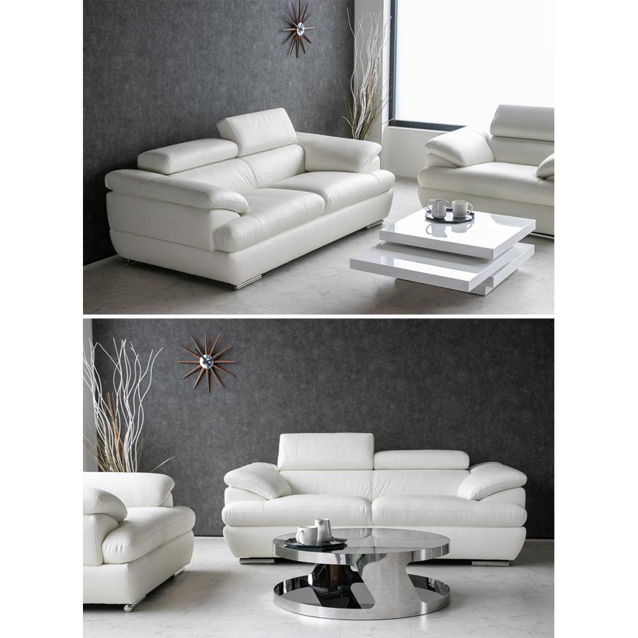 ソファ ソファー レザー 本革 3人掛け モダン おしゃれ ヘッド