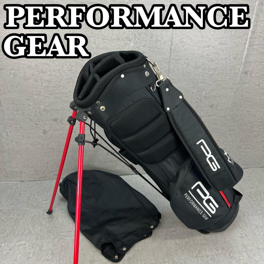 パフォーマンスギア ゴルフ スタンド式キャディバッグ 約8型 ブラック