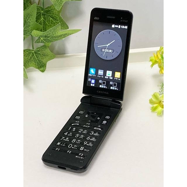 KYOCERA（京セラ） au by KDDI GRATINA KYF42 ブラック ☆SIMロック