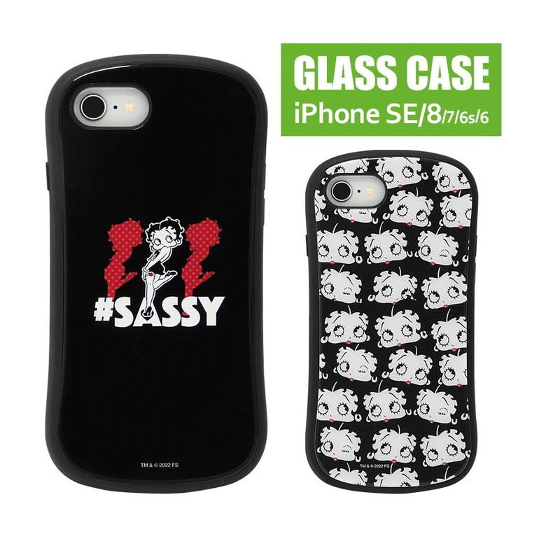 iPhone SE ケース 第2世代 第3世代 ベティ・ブープ ガラス iPhone8