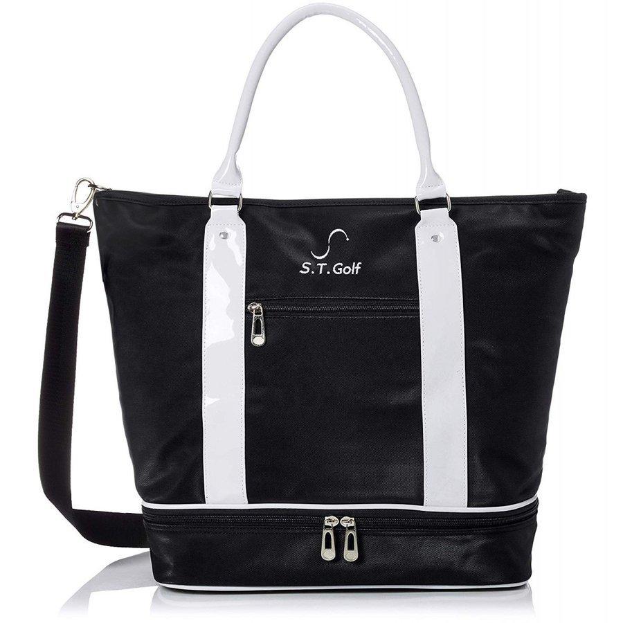 S.T.Golf ゴルフ ボストンバッグ ゴルフ用 トートバッグ シューズ収納