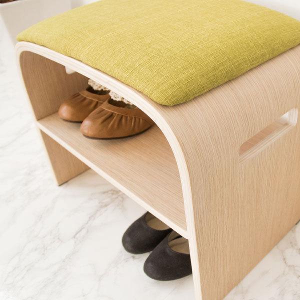 宮武製作所 玄関ベンチ 収納棚付き おしゃれ 北欧 天然木製 スリム