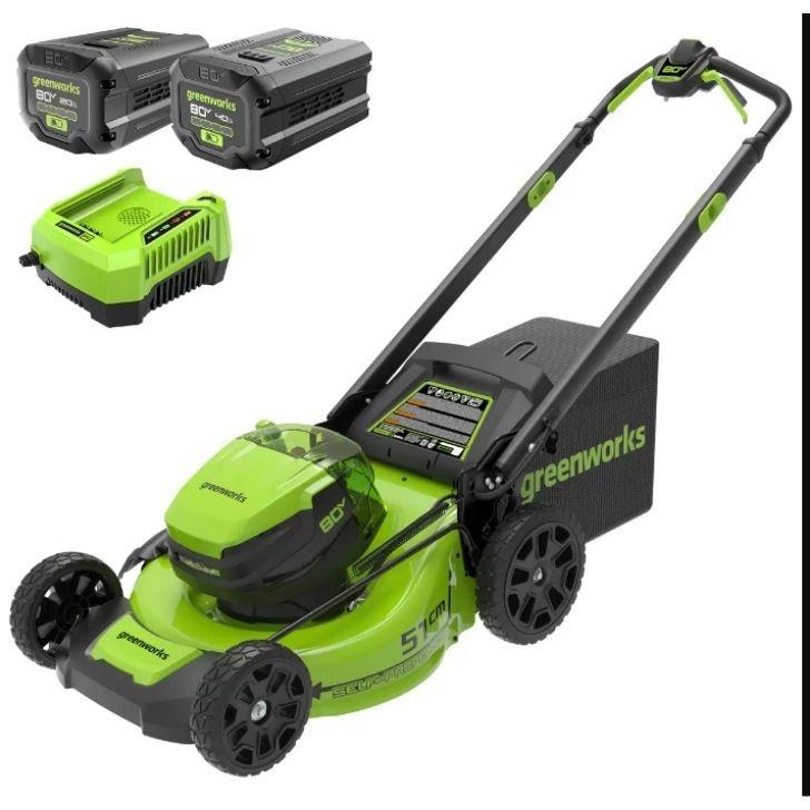 GREENWORKS 自走式 芝刈機 80V 自走式芝刈機 グリーンワークス : 株式