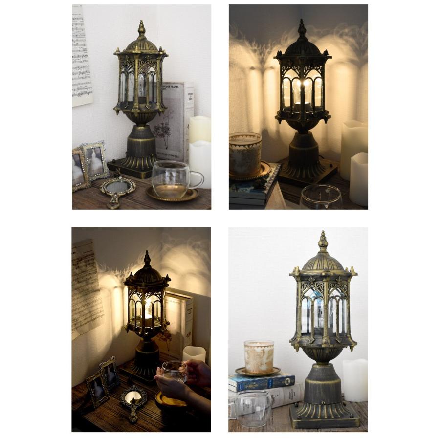 アンティーク調 スタンドランプ E26口径 LED対応 街灯風 外灯風