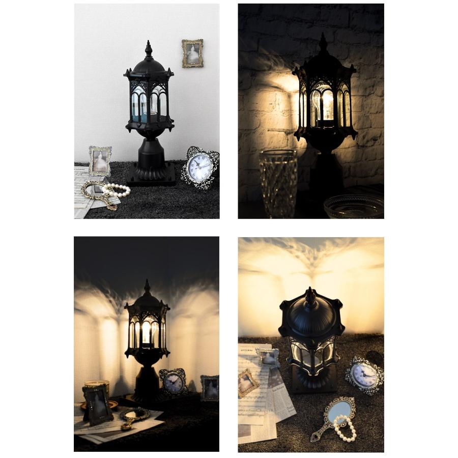 アンティーク調 スタンドランプ E26口径 LED対応 街灯風 外灯風