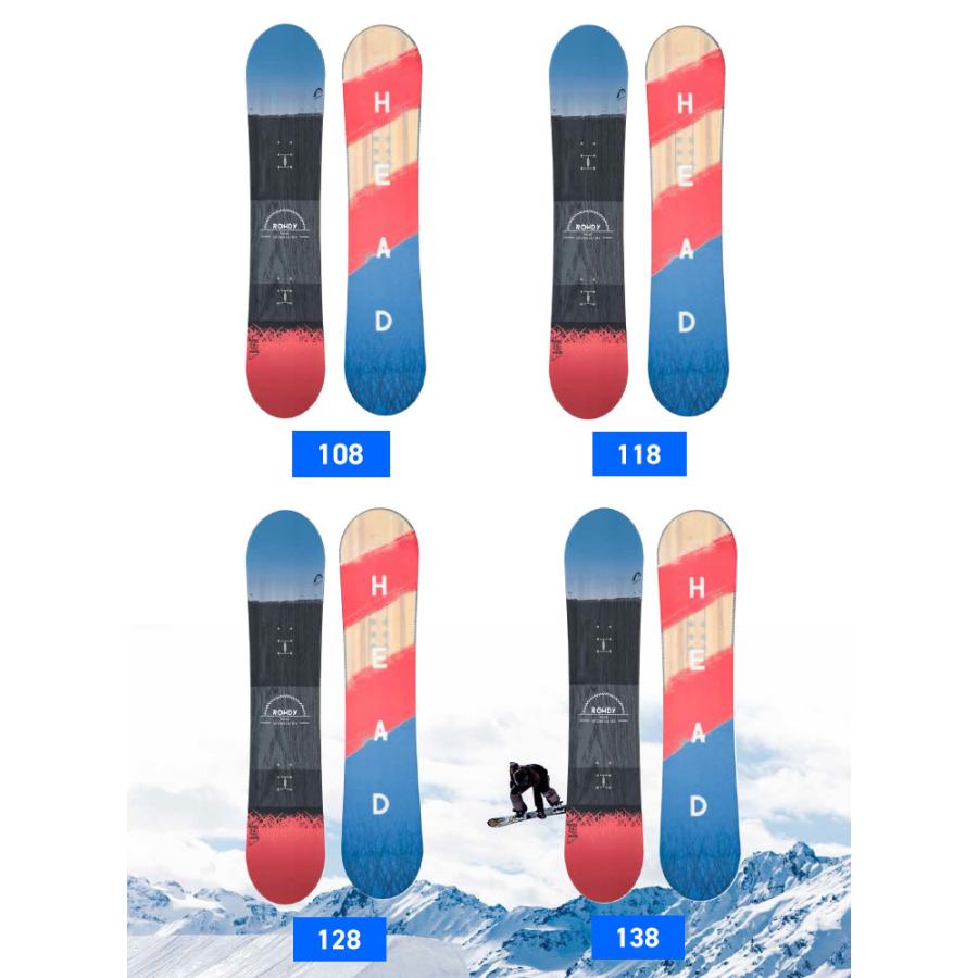 HEAD（ヘッド） ROWDY JR キッズ スノーボード 板 ロッカー ボード