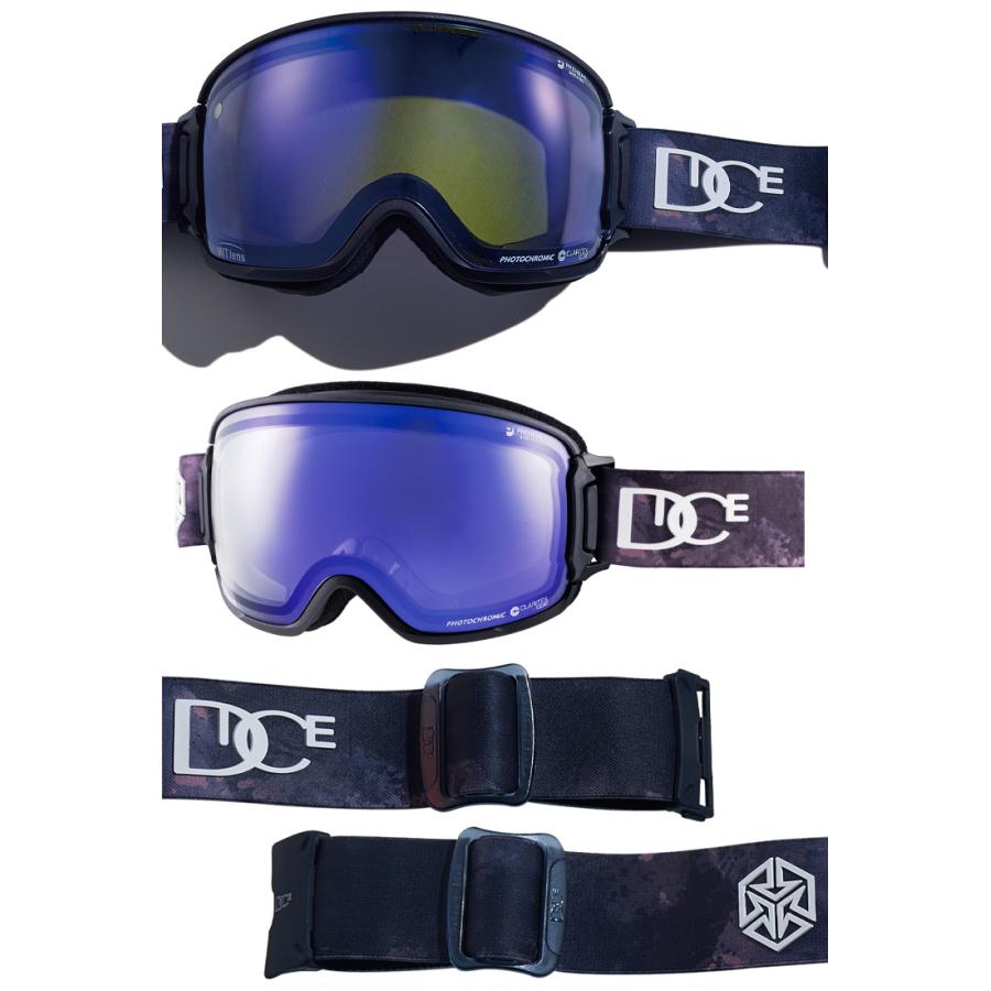 DICE（ダイス） 2025 DICE BANK バンク スノーボード ゴーグル BK45191