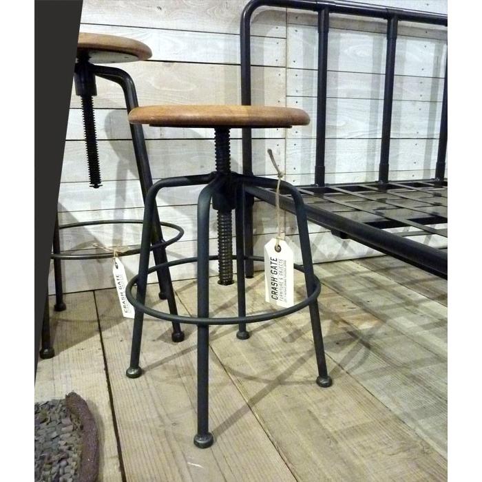 関家具 ハイスツール バースツール カウンターチェア アイアン 木製