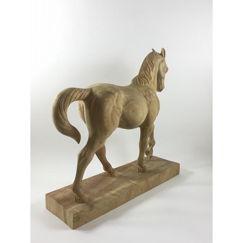 木彫 馬(午) 干支 置物 風水 開運 : 森彫刻所 - 通販 - Yahoo!ショッピング