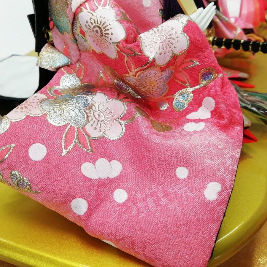 久月 雛人形 ケース飾り 木目ガラスケース 親王飾り 66769 コンパクト