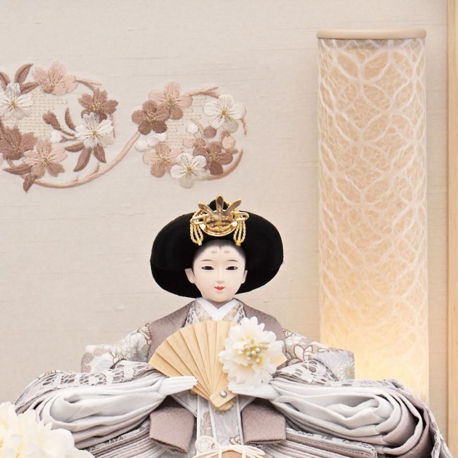 宝童作 雛人形 宝童 LED付き アクリルケース飾り 永遠（ナチュラル