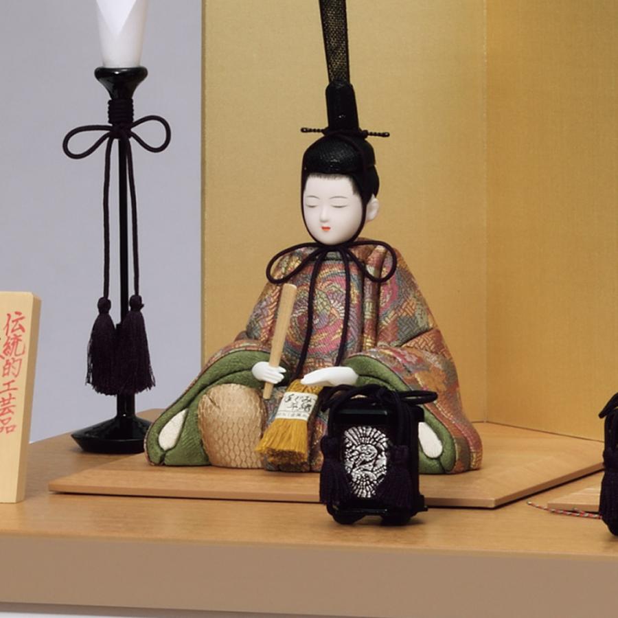 一秀 雛人形 コンパクト 木目込人形 親王飾り(伊織雛）H-55-7 伝統的