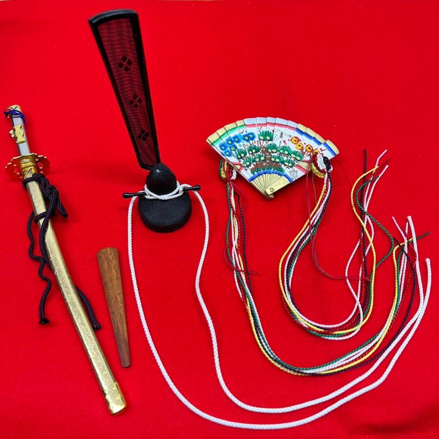 雛人形用 雛道具 極上（京）七番道具 箱入り 親王持ち物 : 人形の