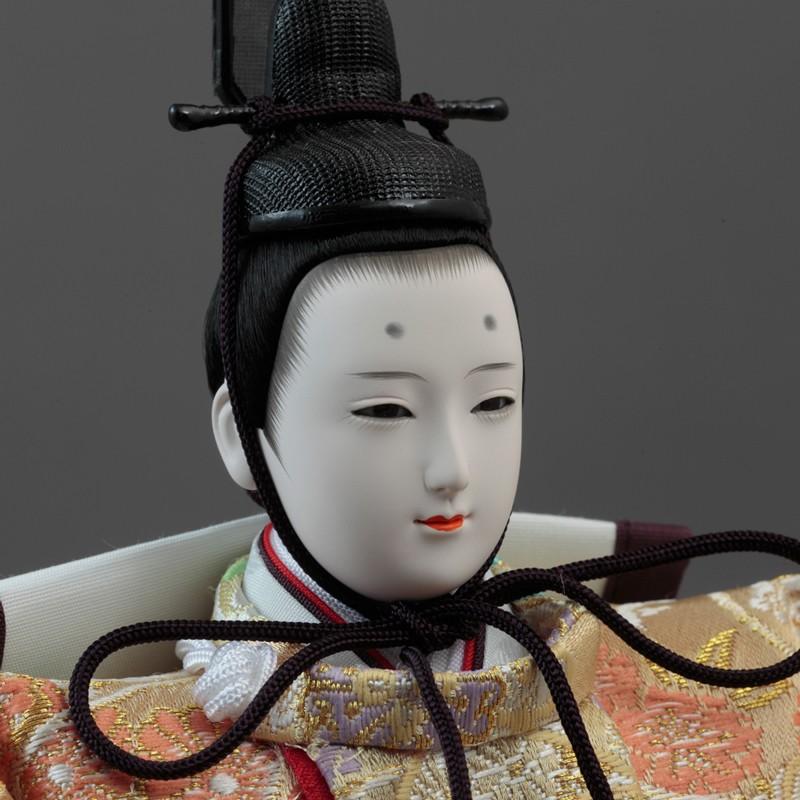 久月 雛人形 収納三段飾り 三賢女付 雛の詩 三五親王 芥子官女 五人