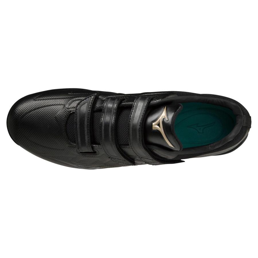 MIZUNO（ミズノ） 送料無料 金具スパイク 野球 黒 白 WIDE ベルト 超硬