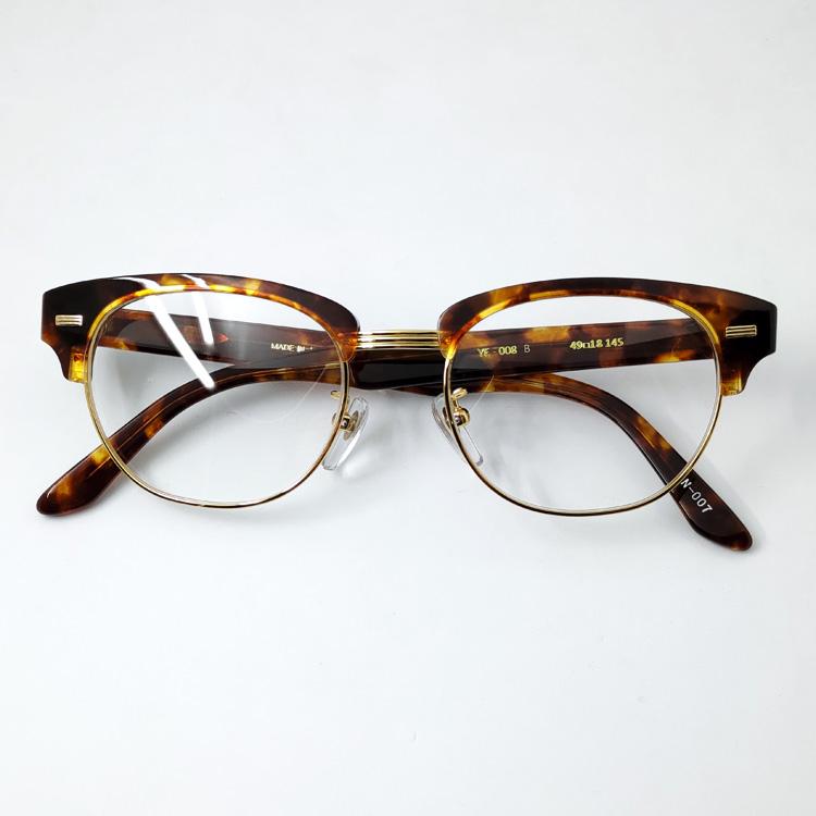 日本製 眼鏡 セルフレーム 鯖江 職人ハンドメイド サーモント型 べっ甲