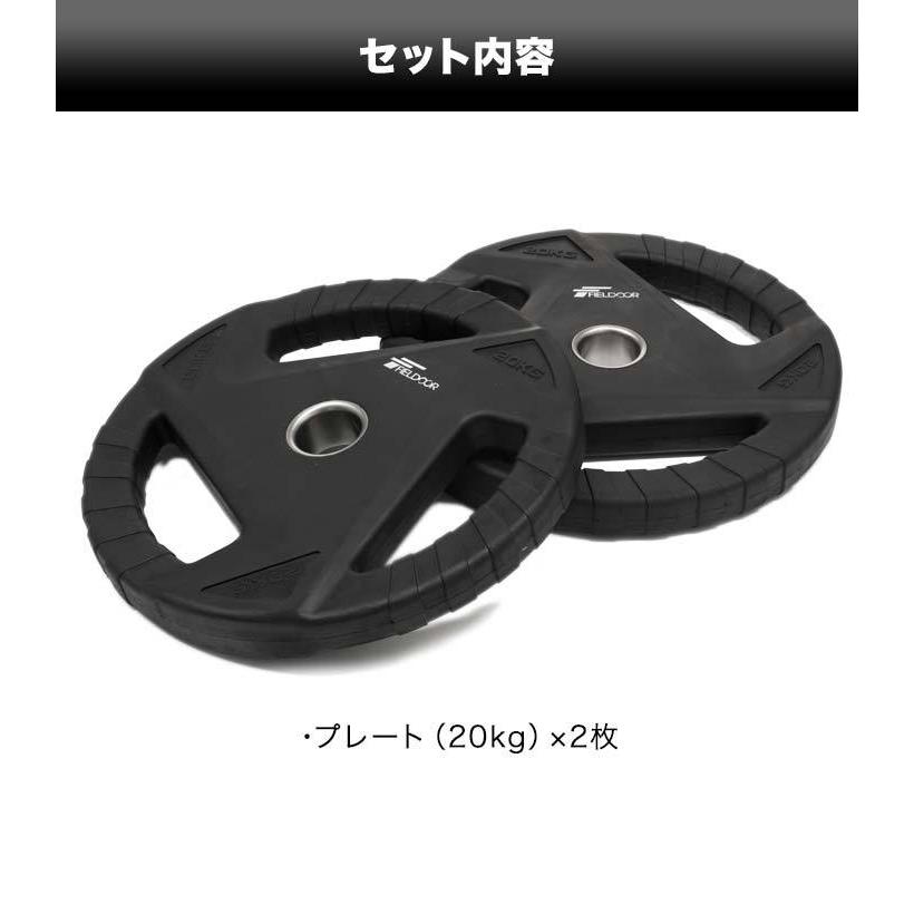 ダンベルプレート 穴あき 20kg 2枚セット 穴径50mm 追加 バーベル用