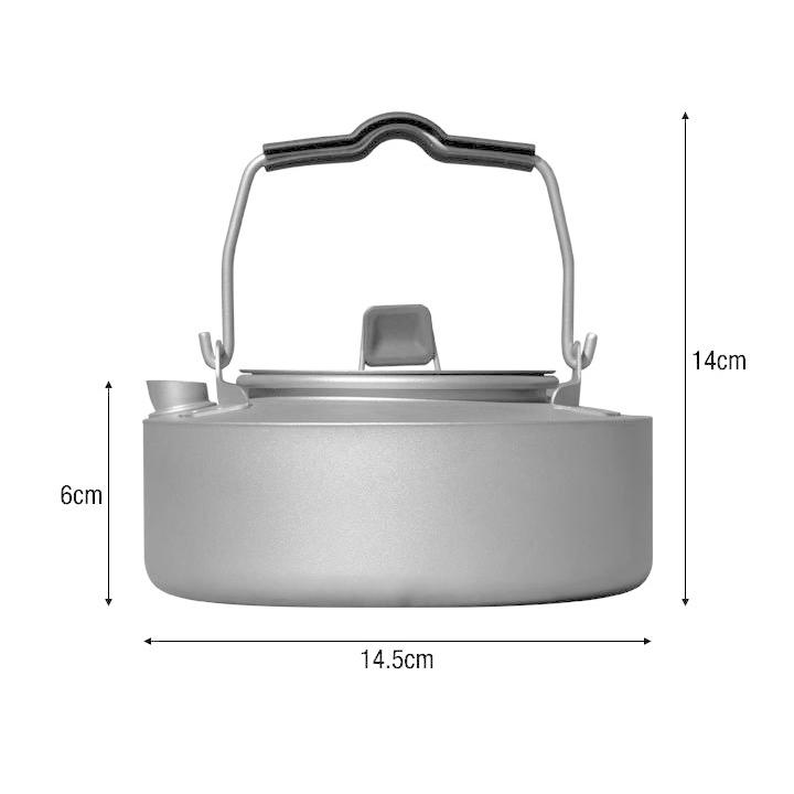 FIELDOOR（フィールドア） チタンケトル 700ml 約14.5cm ケトル チタン