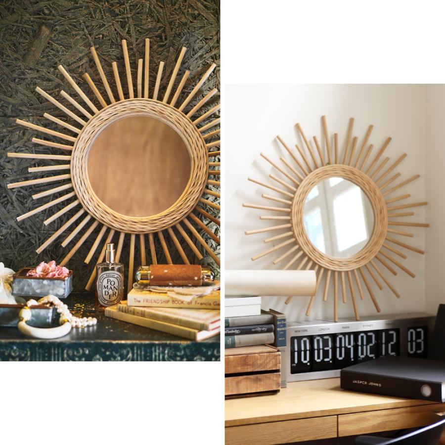 東谷 鏡 壁掛け 姿見 ウォールミラー 姿見鏡 壁掛け鏡 ミラー ラタン