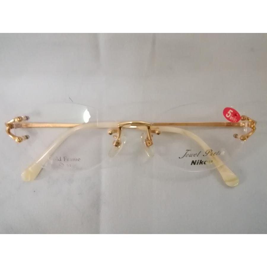 K18無垢スリーポイントニコンメガネフレーム 送料無料！ : ながはら