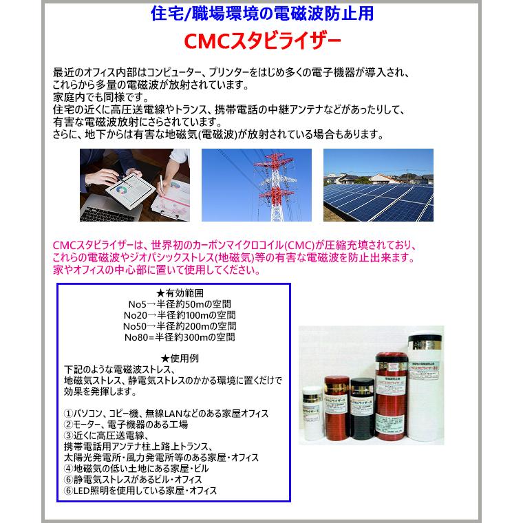 CMC 置き型 広範囲 電磁波防止 スタビライザー No.5 半径50m 5g充填 5G