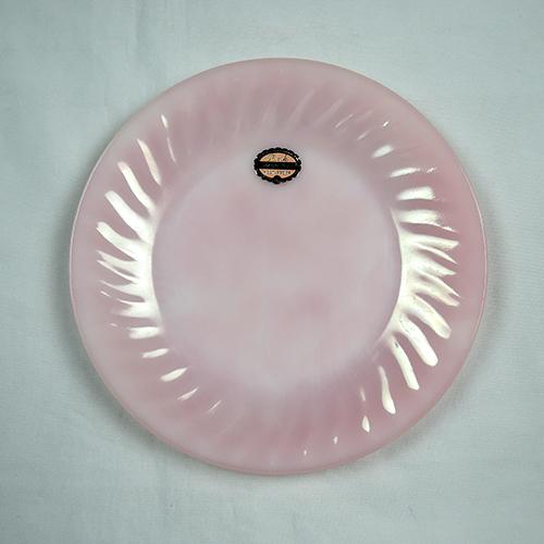 FIRE KING ファイヤーキング ピンクスワール ディナープレート デッド