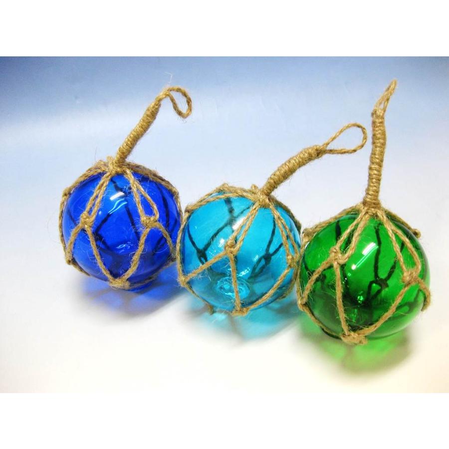 浮き玉3インチ ガラス玉 かわいい マリン雑貨 ビーチアイテム : マリン