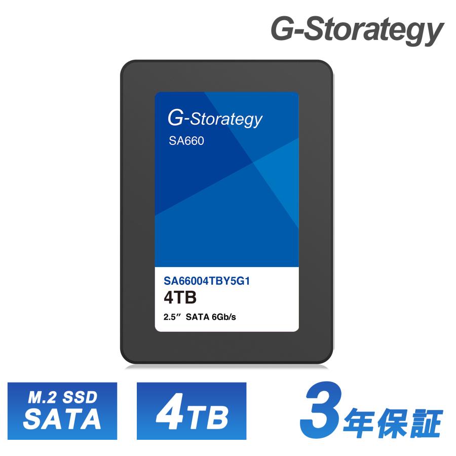SSD 4TB 内蔵 M.2 3D NAND 増設 読み取り510MB/s 書き込み460MB/s 高