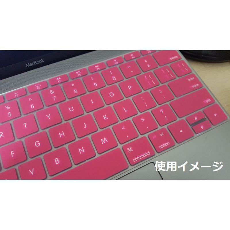Macbook 12インチ用 USキーボード防塵カバー 全4色 US配列 送料無料