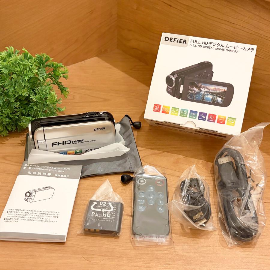 DEFiER FULL HD デジタルムービーカメラ ビデオカメラ 800万画素 CMOS