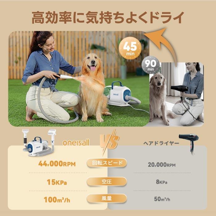ペット用バリカン ブラシ ペット掃除機 oneisall ペットドライヤー 3役