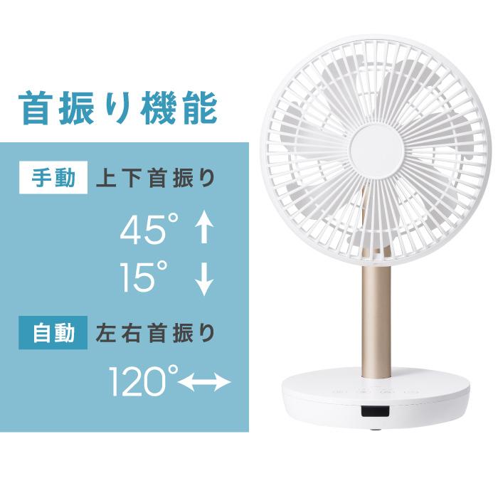 THREEUP（スリーアップ） 充電式 スマートデザインファン デスクファン