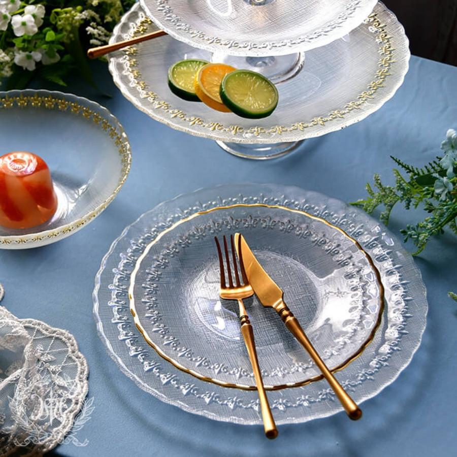 HARMONIER（ハルモニア） 皿 プレート おしゃれ 透明 ガラス ディナー