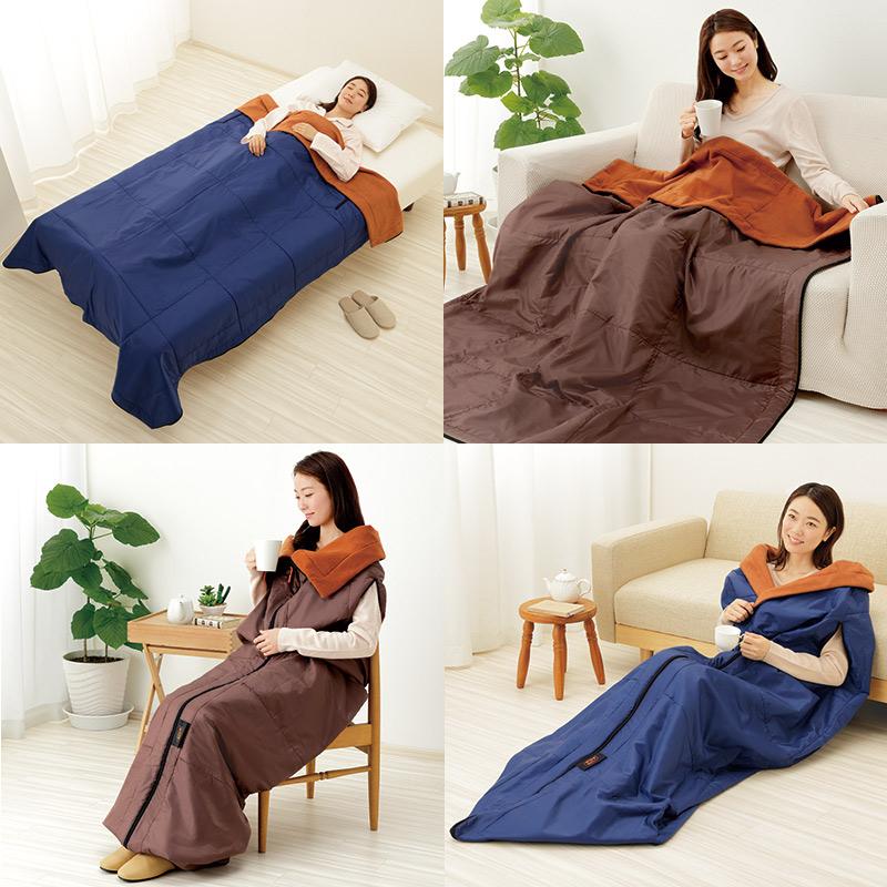 ミノムシ 防災 災害 地震 寝袋 シュラフ 洗える 電気毛布代わり 掛け