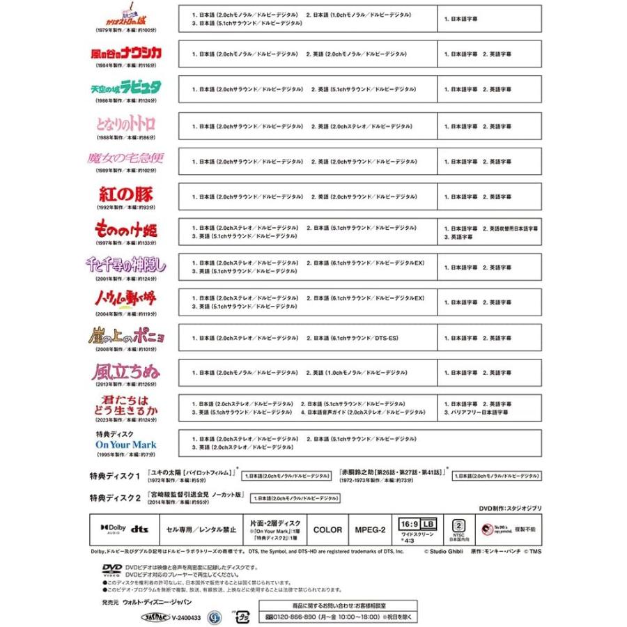 DVD-BOX」宮崎駿監督作品集〈増補改訂版〉15枚組（本編12枚＋特典3枚