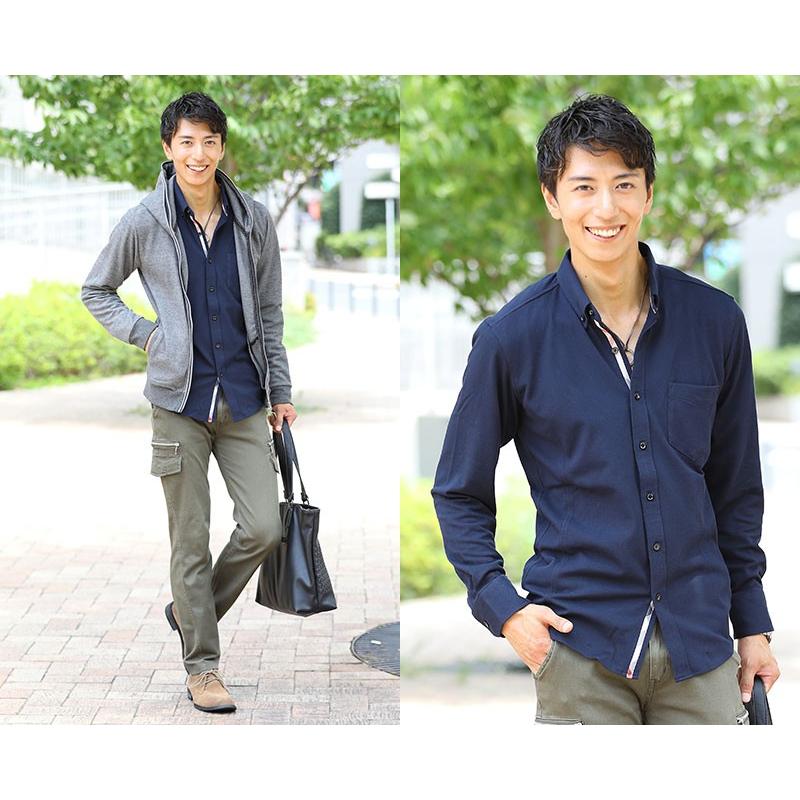 ビジカジ シャツ サマーシャツ メンズ 長袖 秋物 夏服 白シャツ 夏用