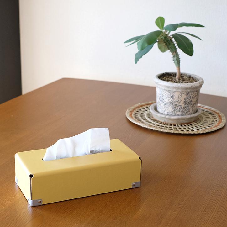ティッシュケース カバー ボックス ティッシュBOX BENT イエロー