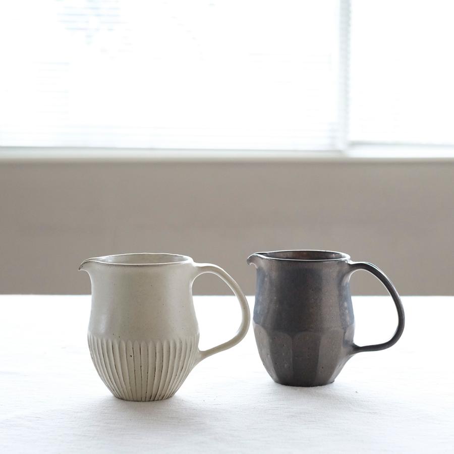 タナカマナブ 陶器 ピッチャー 水差し ジャグ カラフェ 400cc めんとり