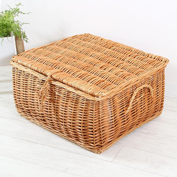 かご バスケット 収納 フタ付き 収納ボックス LLサイズ かわいい