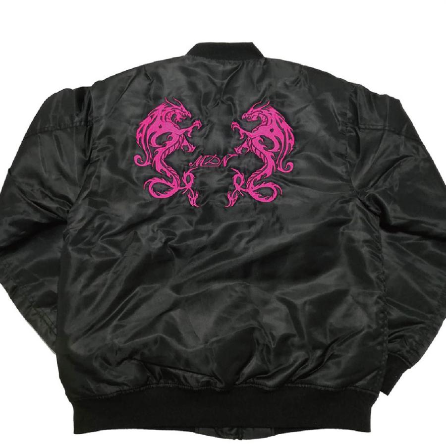 MDNマドンナ オリジナルMA1 ブラック ジャンパー 刺繍 ミリタリー