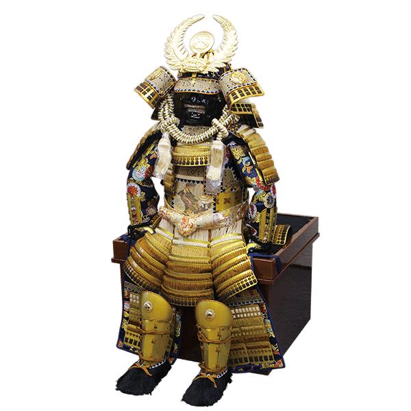 五月人形 平安豊久 徳川家康 5才 子供着用鎧 鎧飾り 単品 家紋名前札