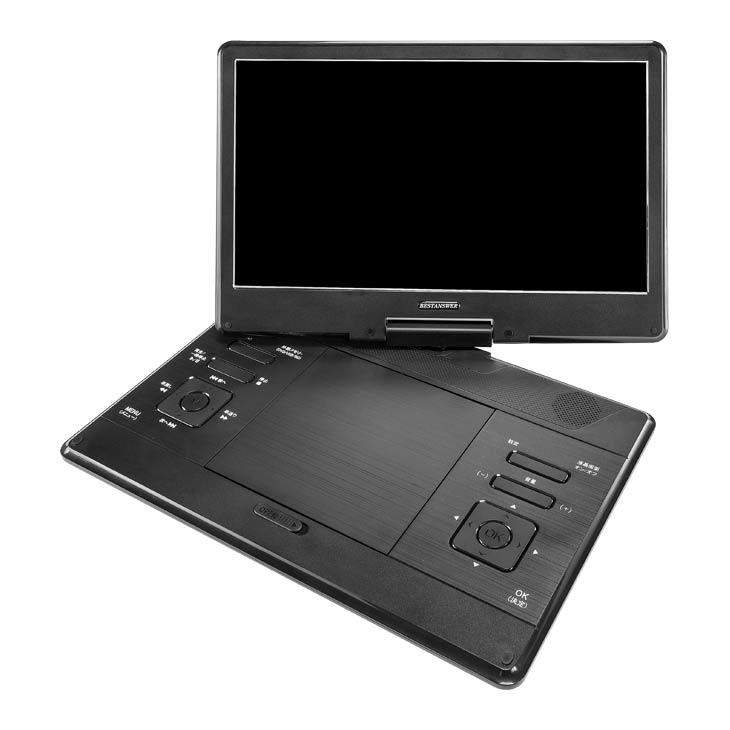 ポータブルテレビ DVDプレーヤー ワイド 14.1インチ フルセグ 地デジ