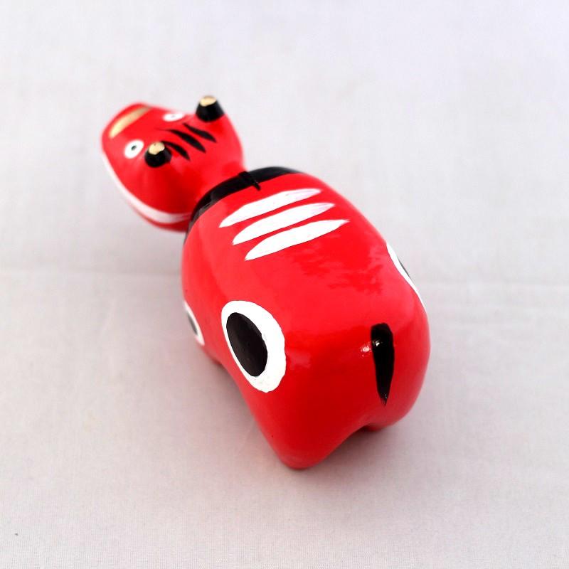 赤べこ 2号（11.5cm）野沢民芸 赤ベコ 民芸品 会津張り子 郷土玩具 お