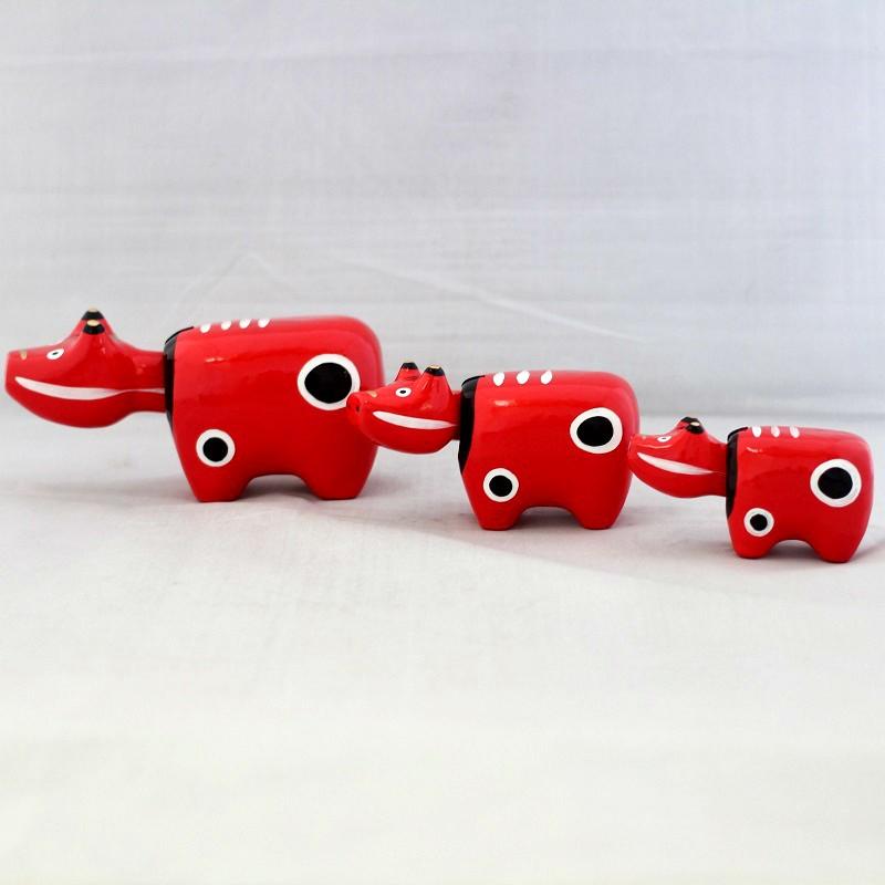 赤べこ 1号 2号 3号セット 野沢民芸 赤ベコ 民芸品 会津張り子 郷土