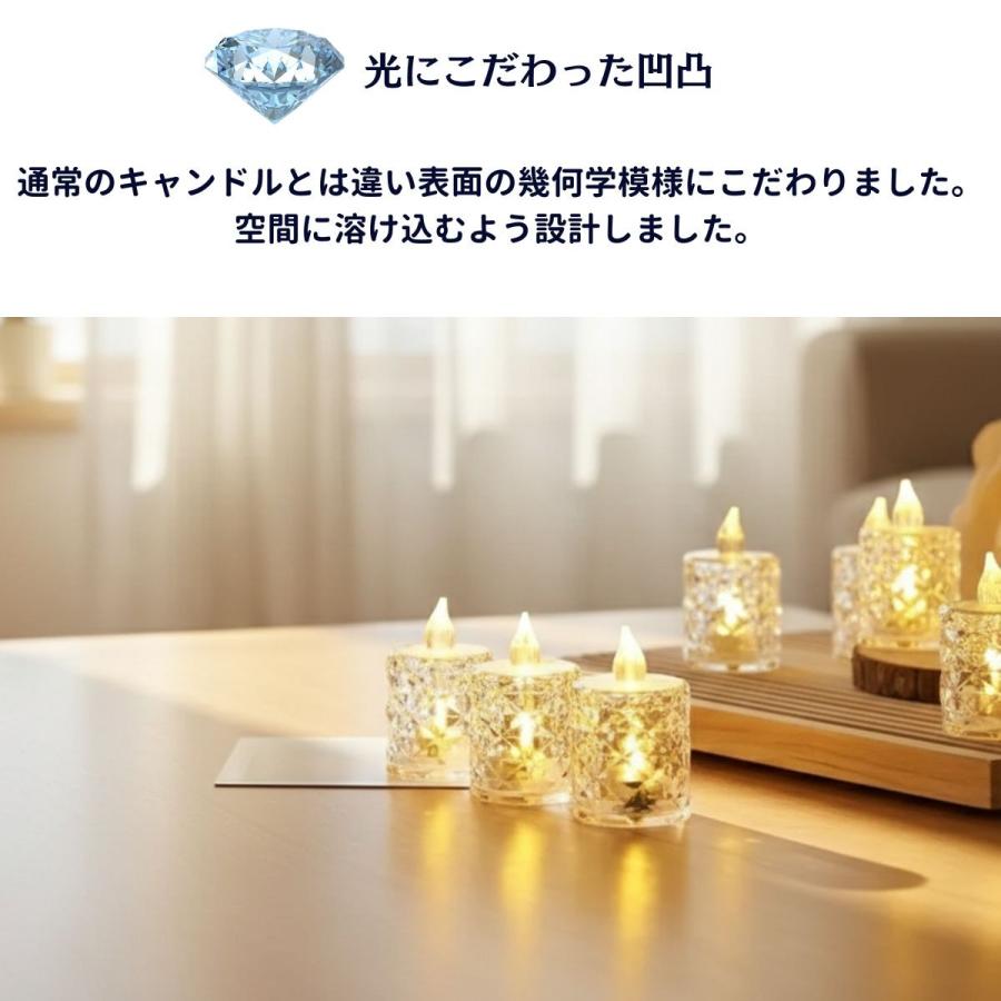 LEDキャンドル 3個セット ティーキャンドル 電池式 ライト 炎なし LED
