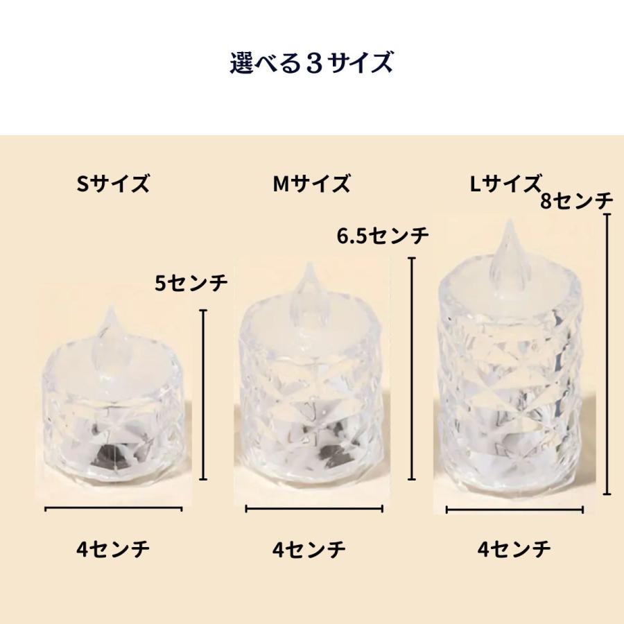 LEDキャンドル 3個セット ティーキャンドル 電池式 ライト 炎なし LED