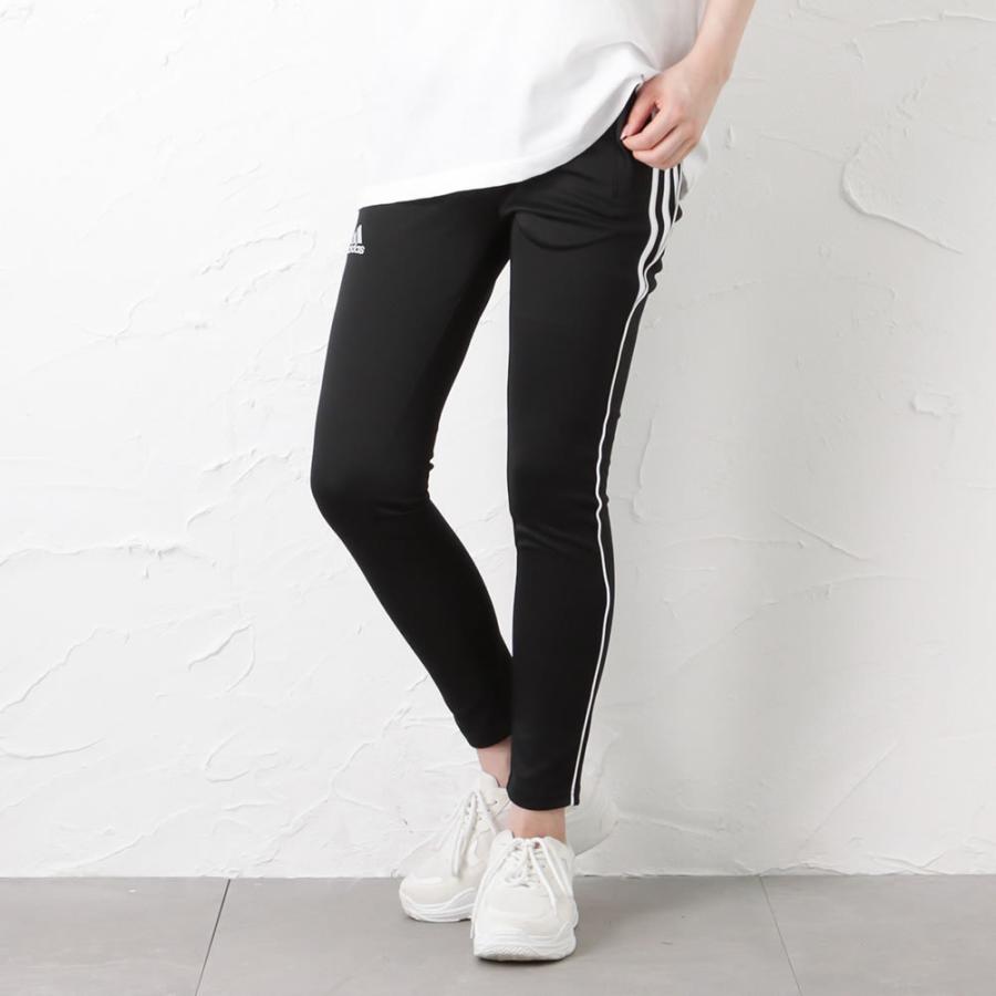 adidas（アディダス） ラインパンツ レディース 速乾 ウエストゴム