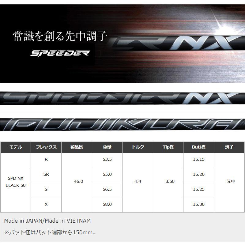 フジクラシャフト フジクラ SPEEDER NX BLACK ドライバー用 カーボン