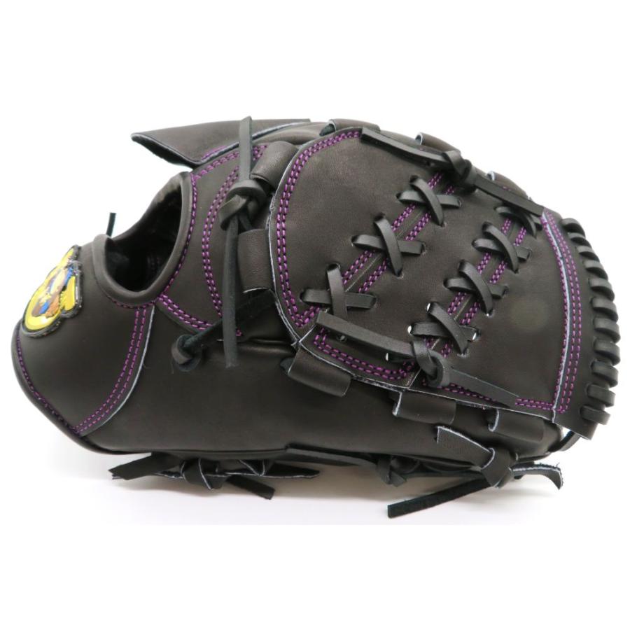 ゴリラ印 硬式グローブ 黒 ピンクステッチ 261a33650f98250fba9cc64819f409