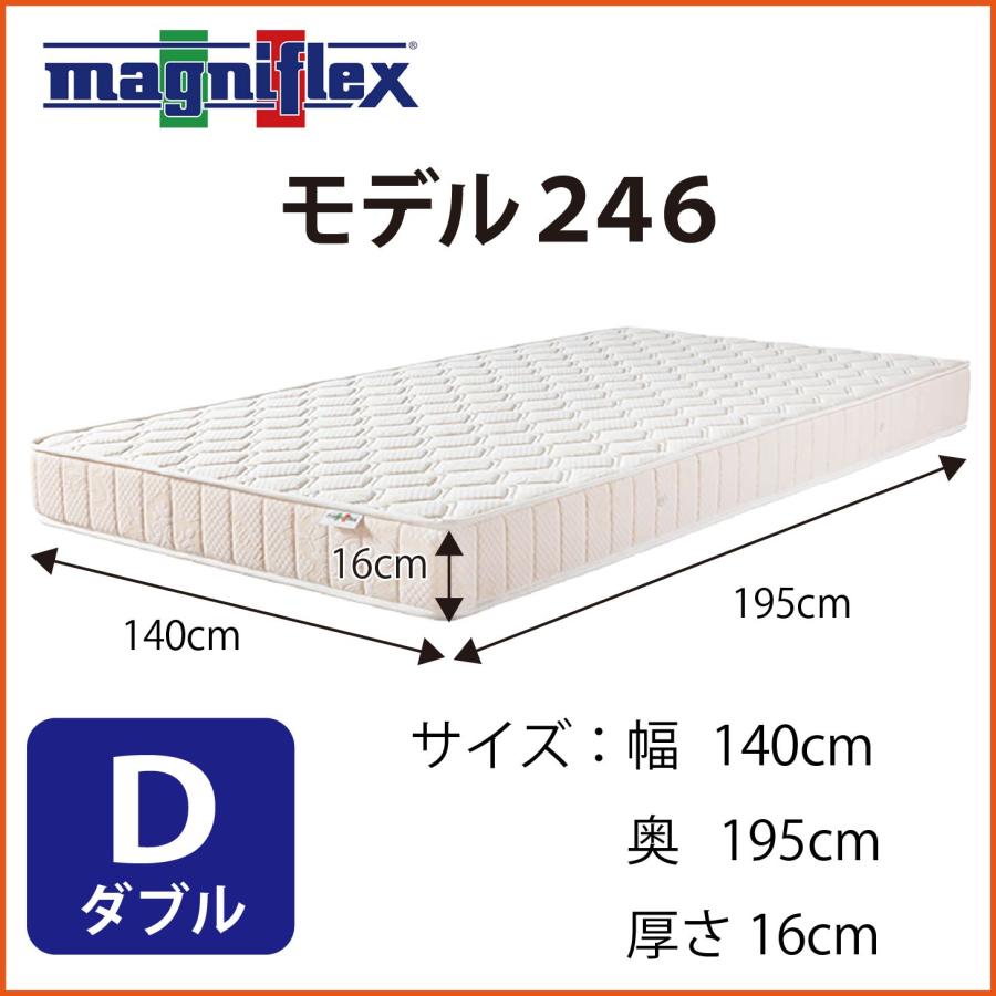 magniflex（マニフレックス） マットレス ダブル 高反発 NEW モデル246